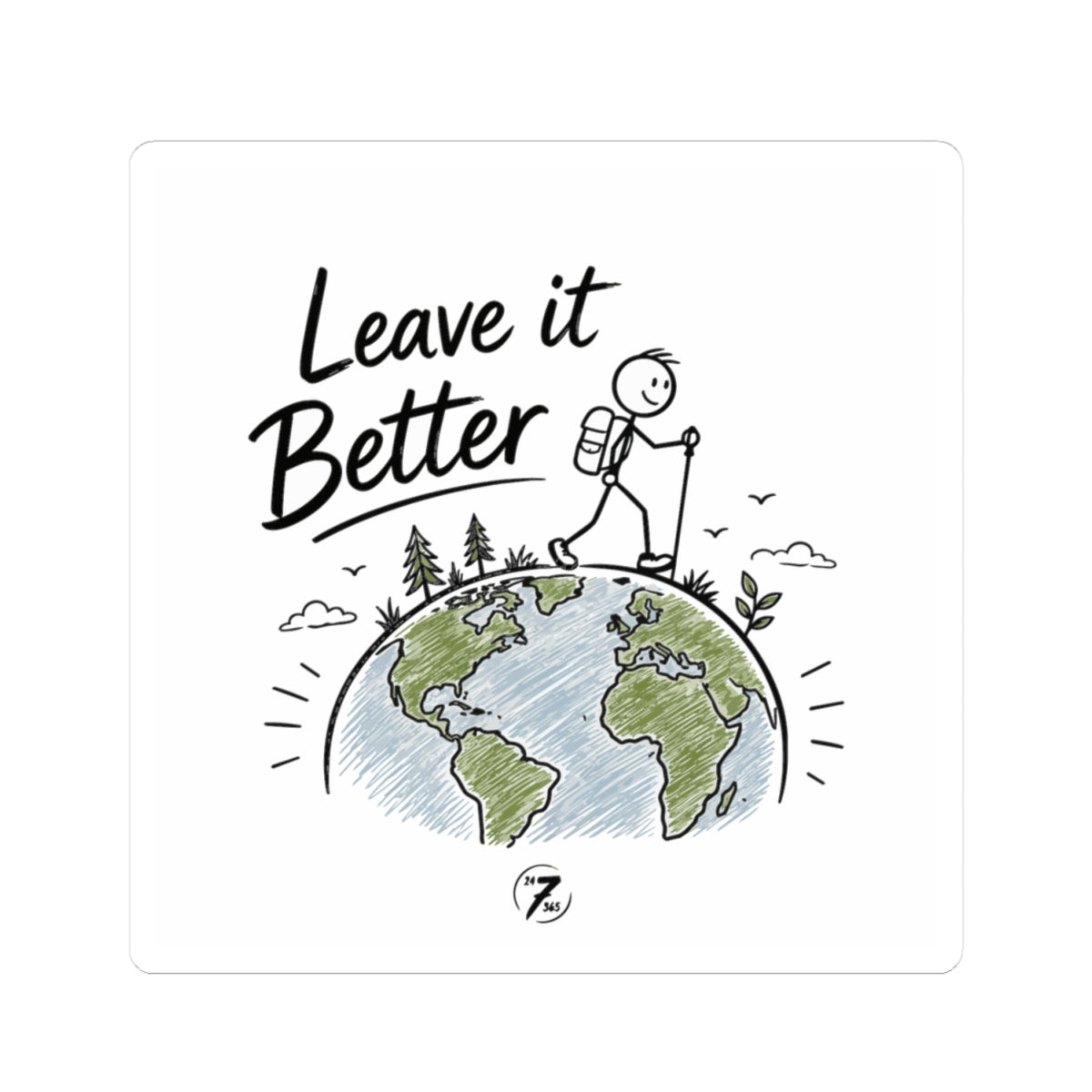 Leave It Better Sticker — Eco Adventure Kiss-Cut Sticker - Ethos365