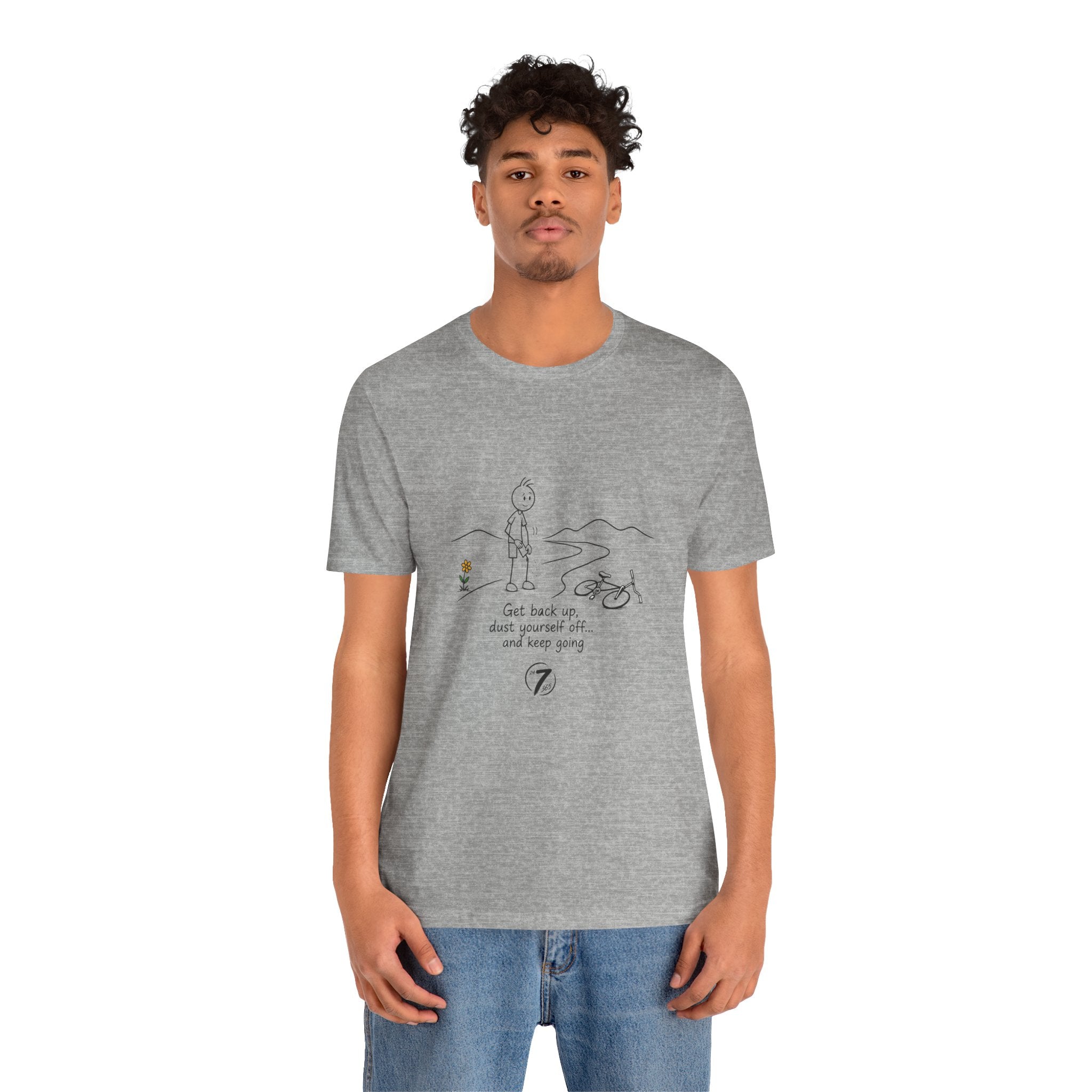 Get Back Up | Inspirational Resilience T-Shirt | Ethos365