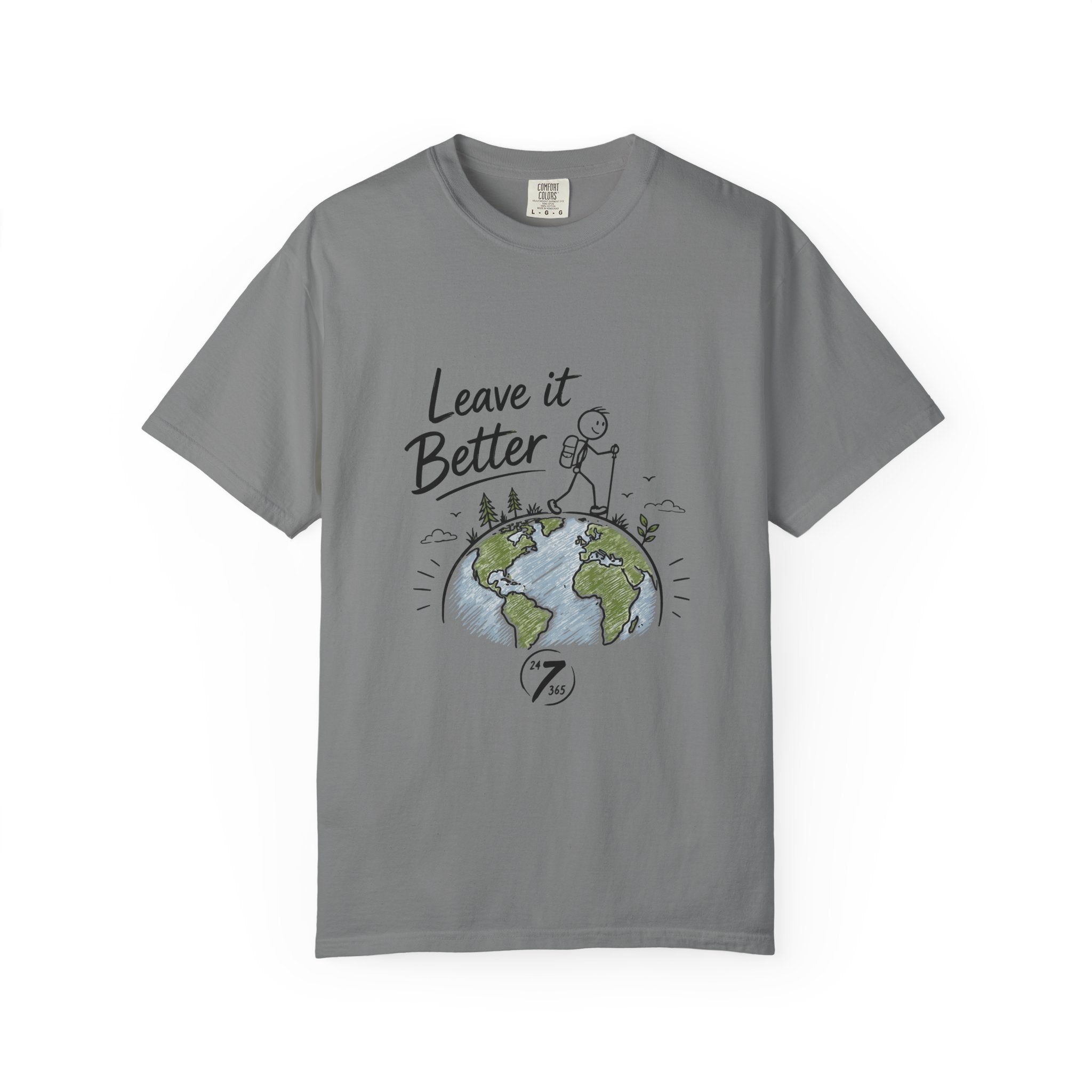 Leave It Better Earth Tee, Inspirational Graphic T-Shirt, Ethos365