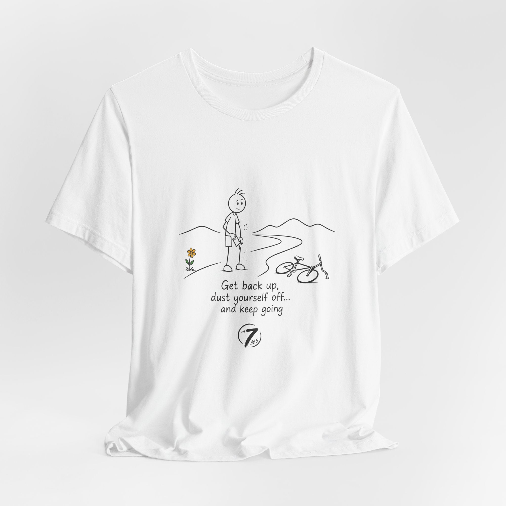Get Back Up | Inspirational Resilience T-Shirt | Ethos365