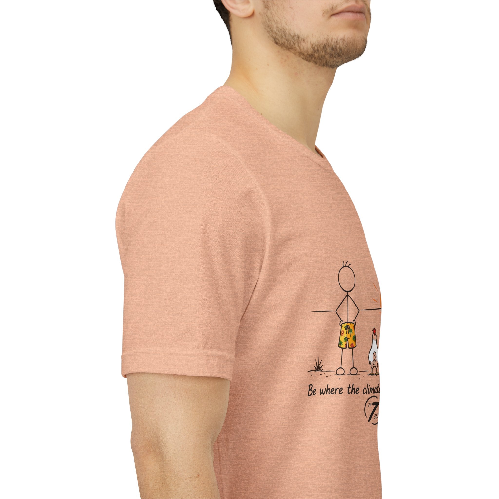 "Be Where the Climate Suits Your Clothes" Casual Graphic T-Shirt, Inspirational Tee, Ethos365