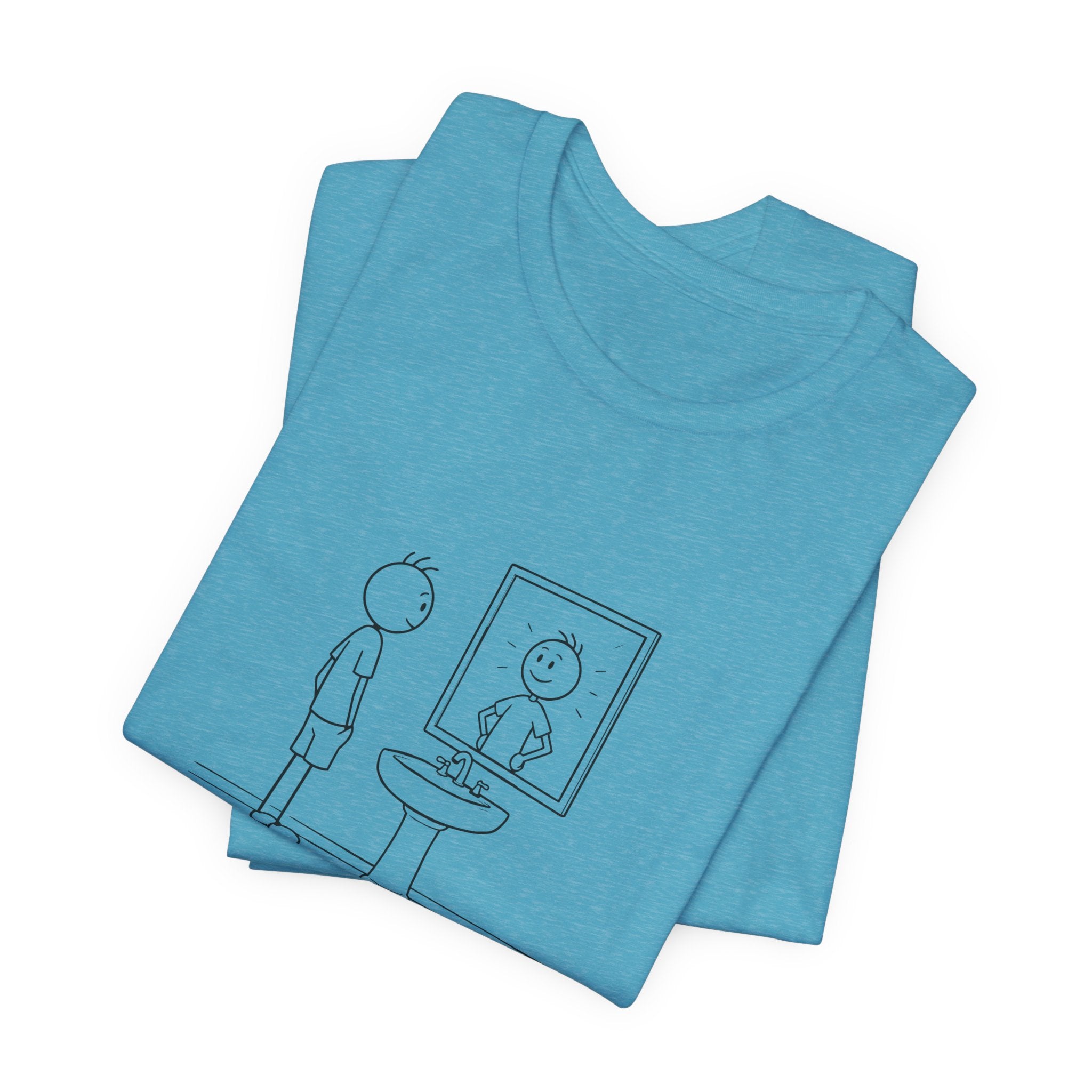 T-Shirt — 'The Reflection Matters' Minimalist Tee, Inspirational T-Shirt, Ethos365
