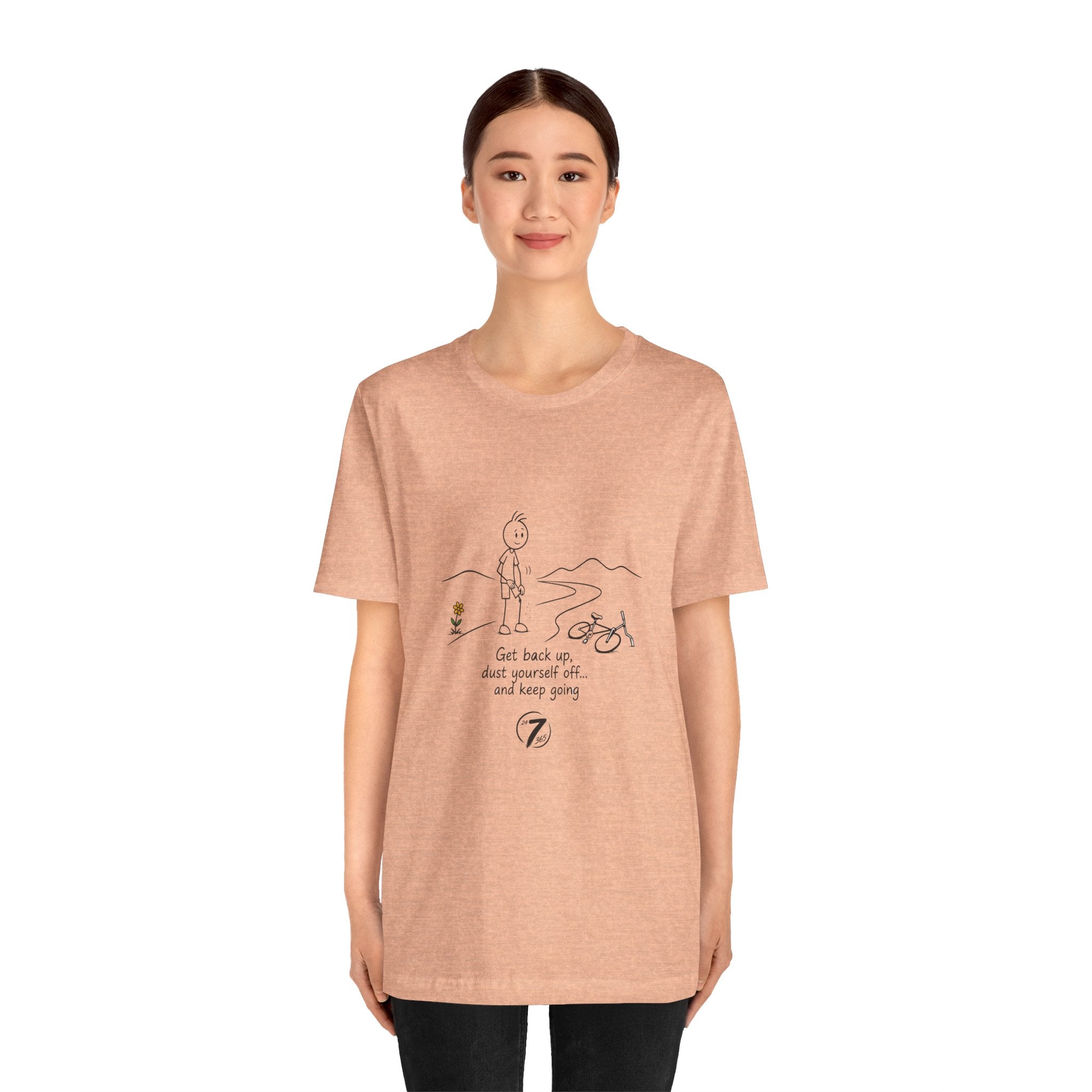 Get Back Up | Inspirational Resilience T-Shirt | Ethos365