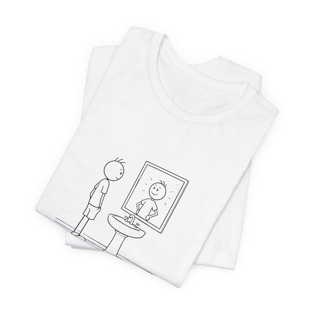 T-Shirt — 'The Reflection Matters' Minimalist Tee, Inspirational T-Shirt, Ethos365