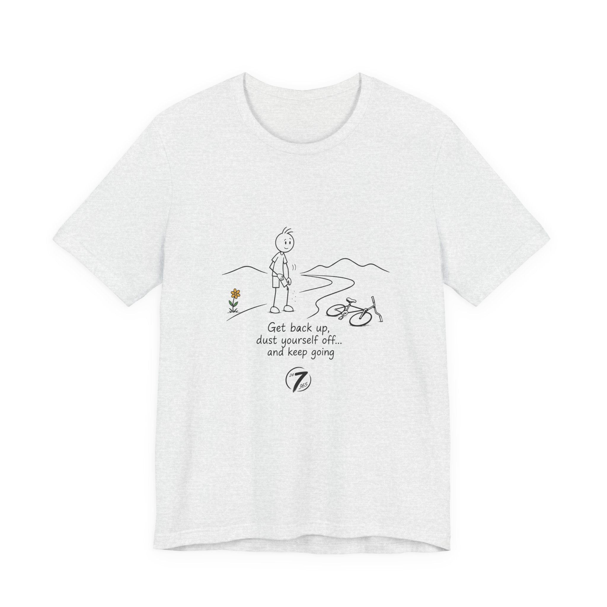 Get Back Up | Inspirational Resilience T-Shirt | Ethos365