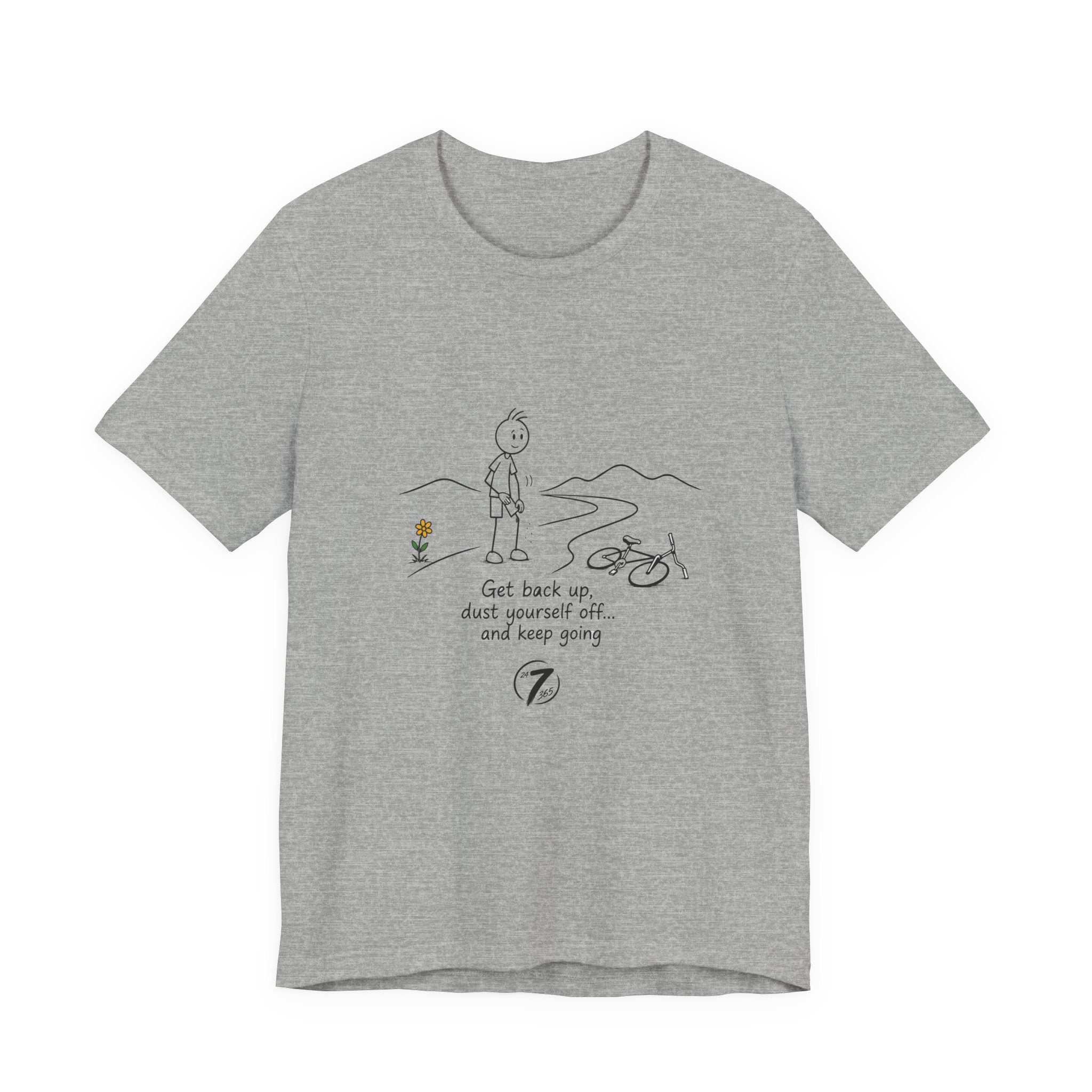 Get Back Up | Inspirational Resilience T-Shirt | Ethos365