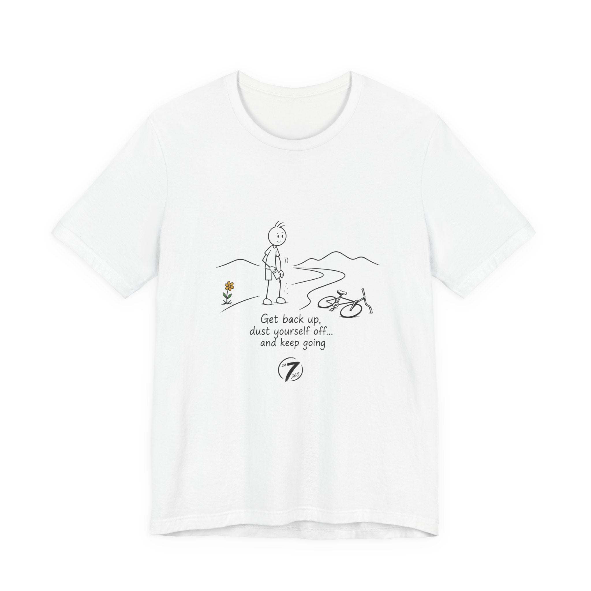 Get Back Up | Inspirational Resilience T-Shirt | Ethos365