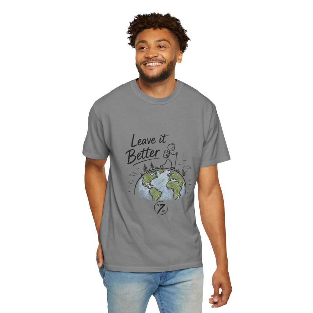 Leave It Better Earth Tee, Inspirational Graphic T-Shirt, Ethos365
