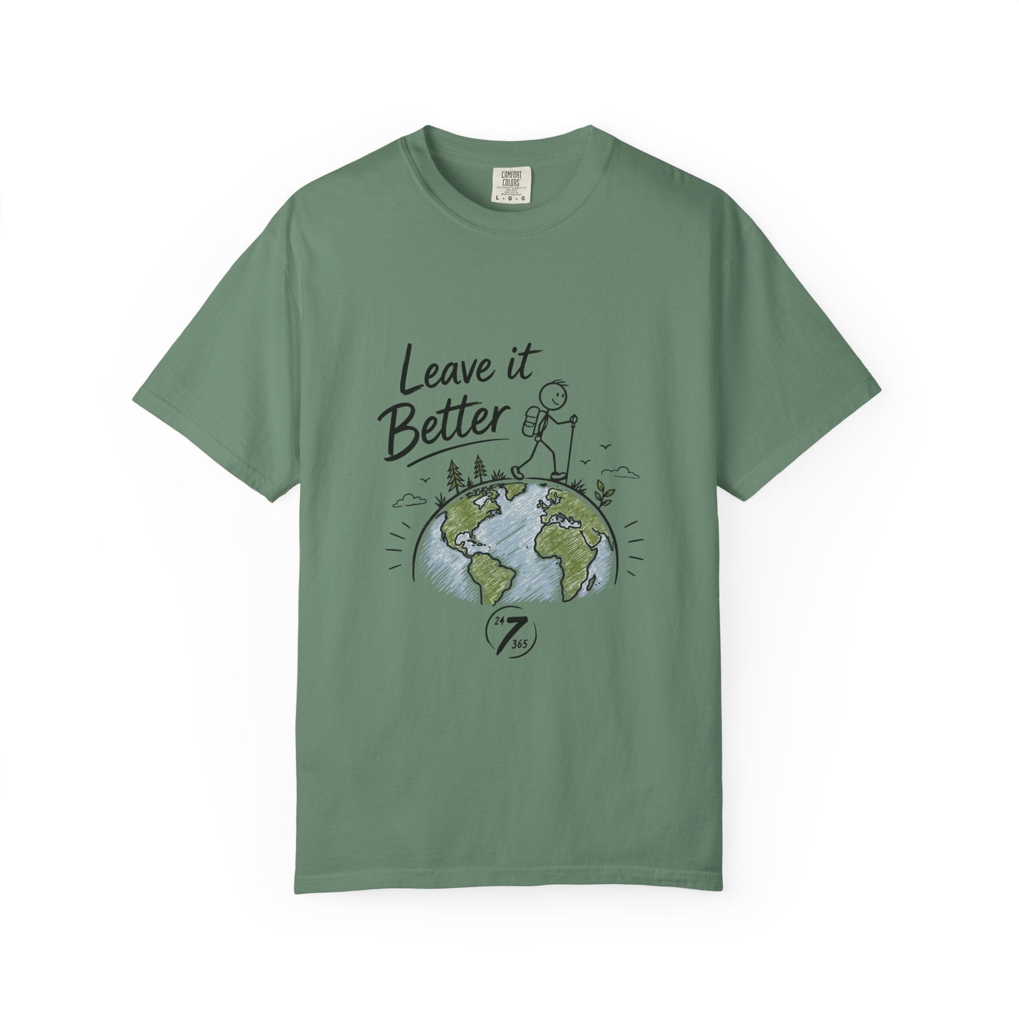 Leave It Better Earth Tee, Inspirational Graphic T-Shirt, Ethos365