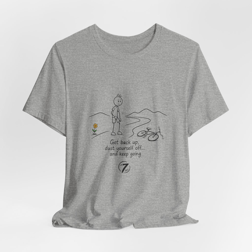 Get Back Up | Inspirational Resilience T-Shirt | Ethos365