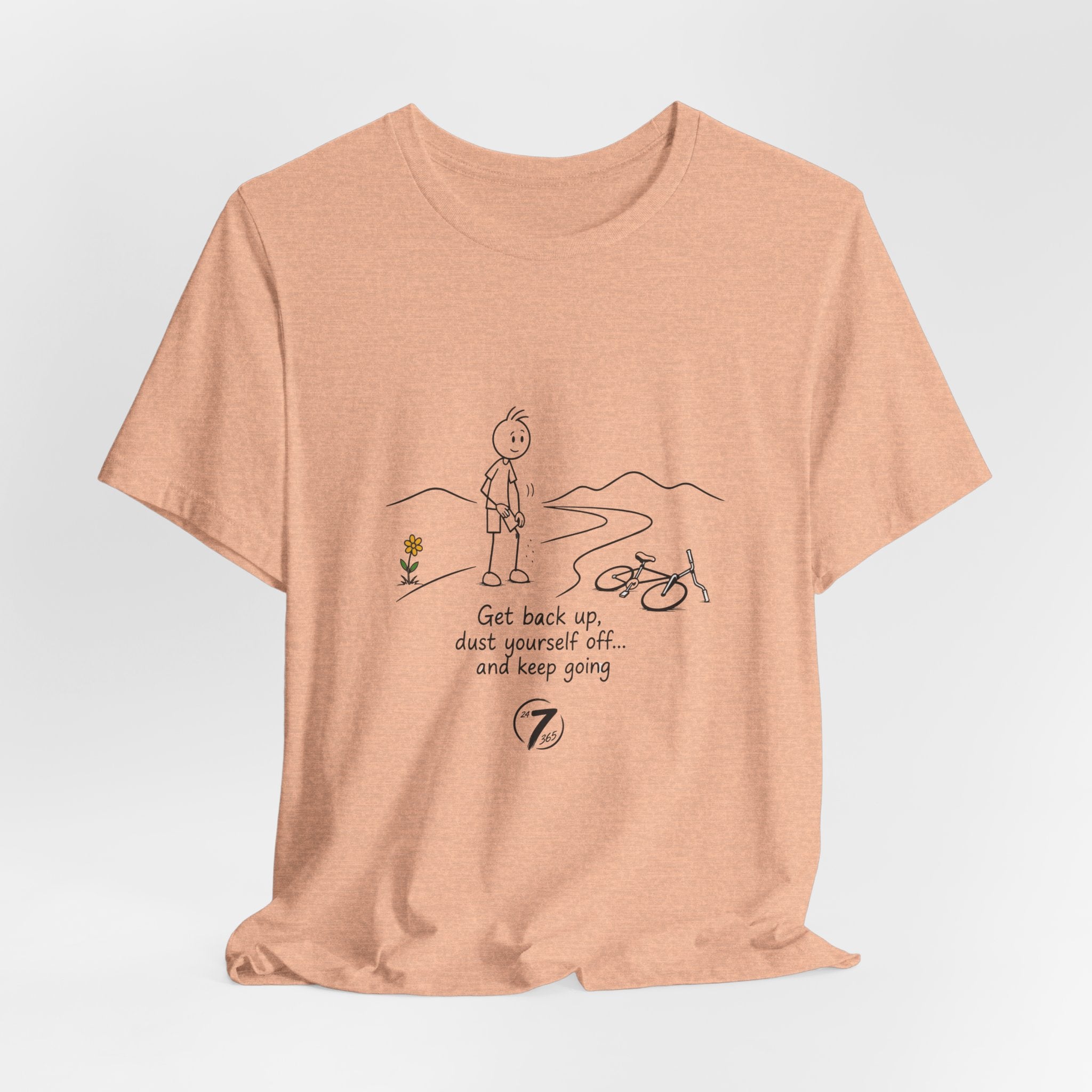 Get Back Up | Inspirational Resilience T-Shirt | Ethos365