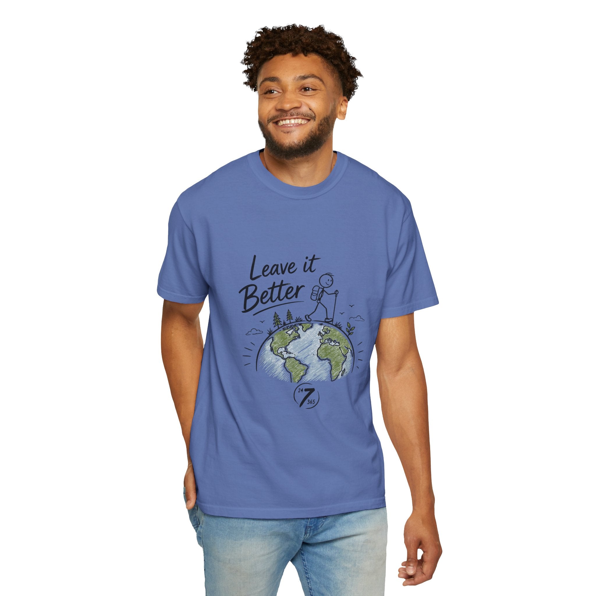Leave It Better Earth Tee, Inspirational Graphic T-Shirt, Ethos365