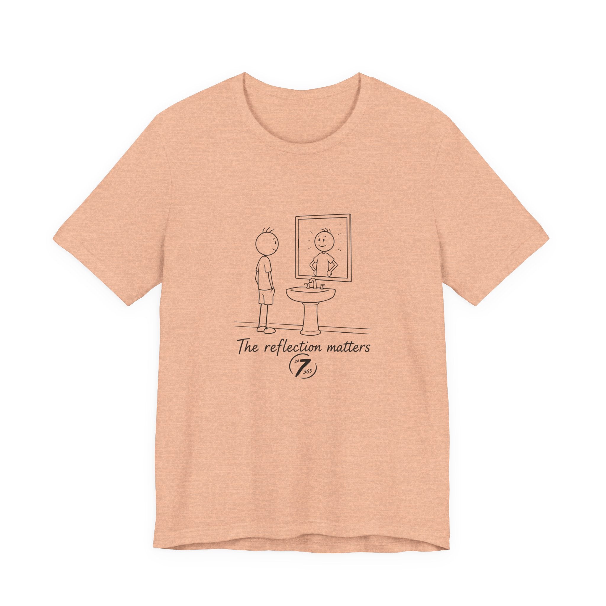 T-Shirt — 'The Reflection Matters' Minimalist Tee, Inspirational T-Shirt, Ethos365