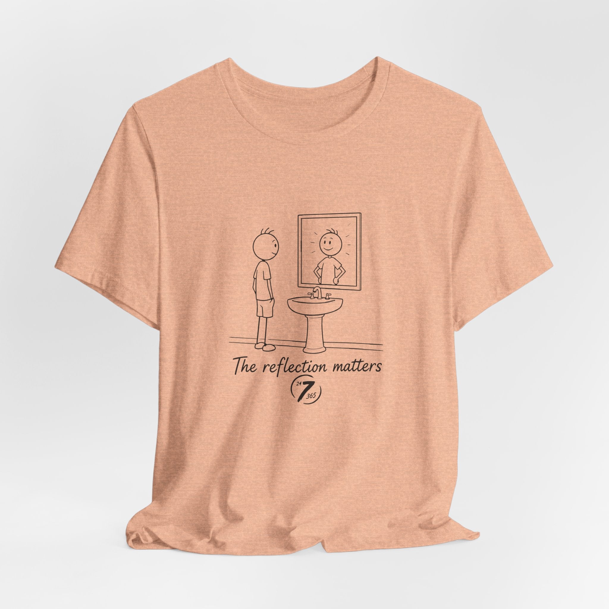 T-Shirt — 'The Reflection Matters' Minimalist Tee, Inspirational T-Shirt, Ethos365
