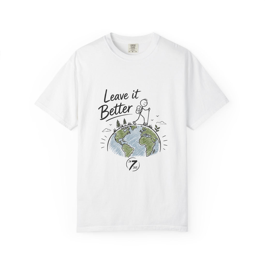 Leave It Better Earth Tee, Inspirational Graphic T-Shirt, Ethos365