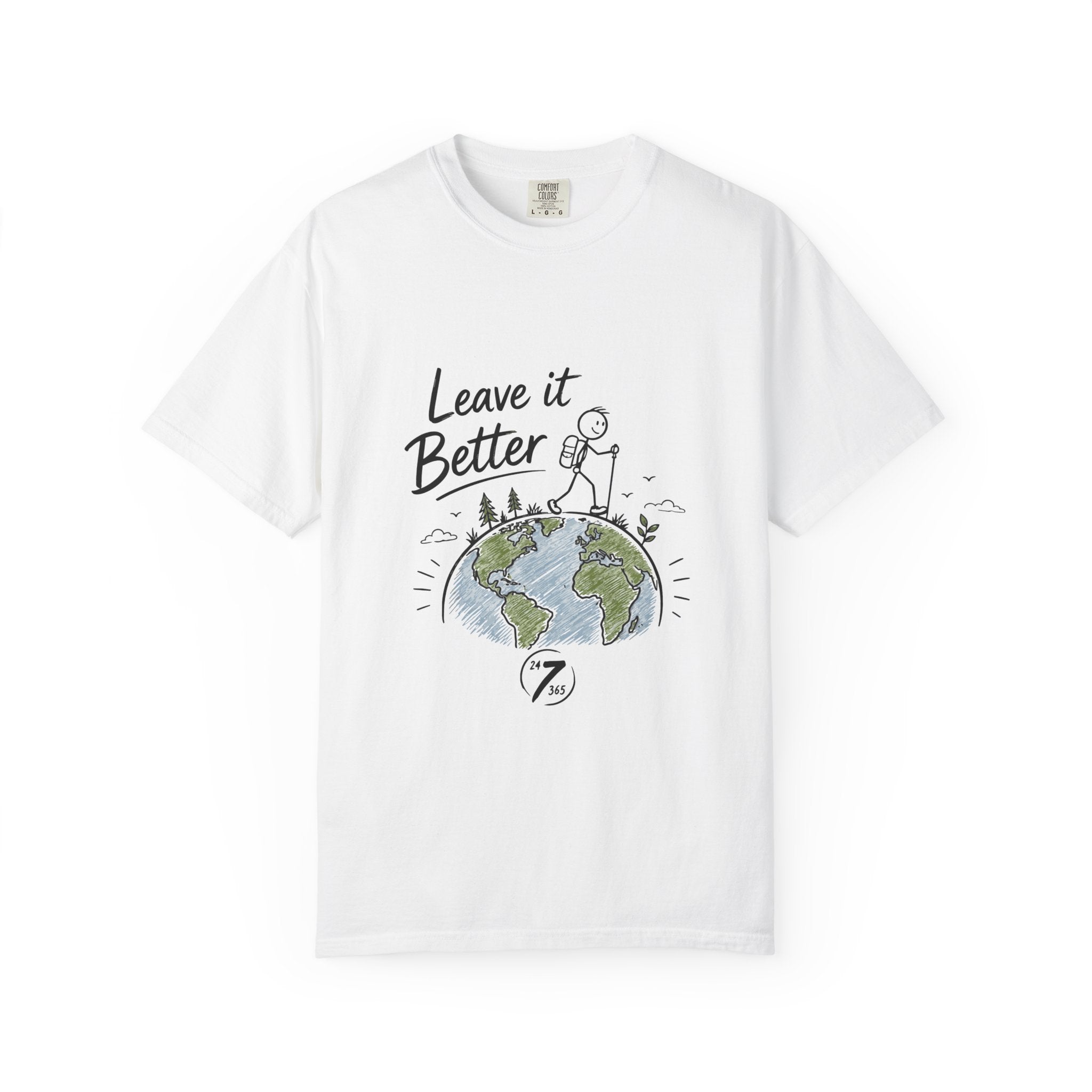 Leave It Better Earth Tee, Inspirational Graphic T-Shirt, Ethos365