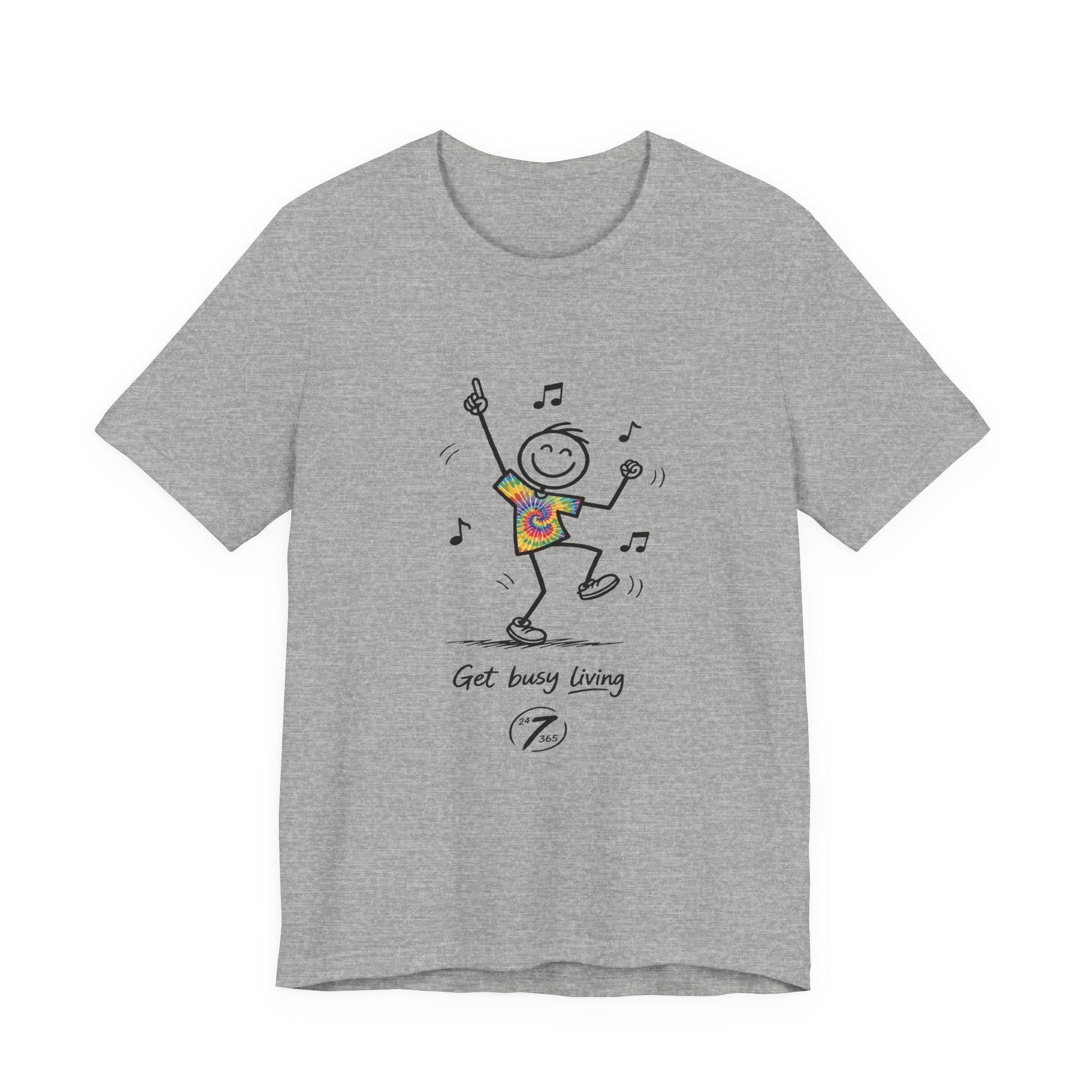 Get Busy Living, Inspirational Graphic T-Shirt, Ethos365
