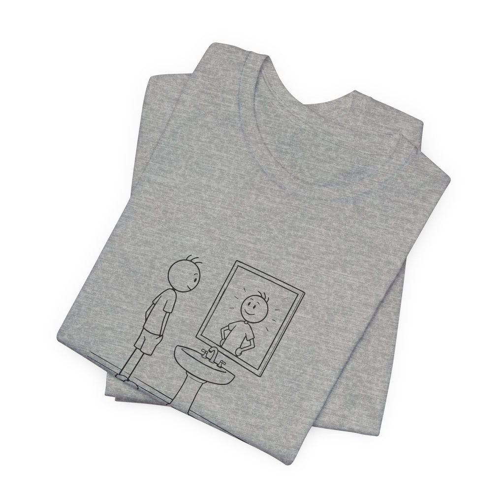 T-Shirt — 'The Reflection Matters' Minimalist Tee, Inspirational T-Shirt, Ethos365