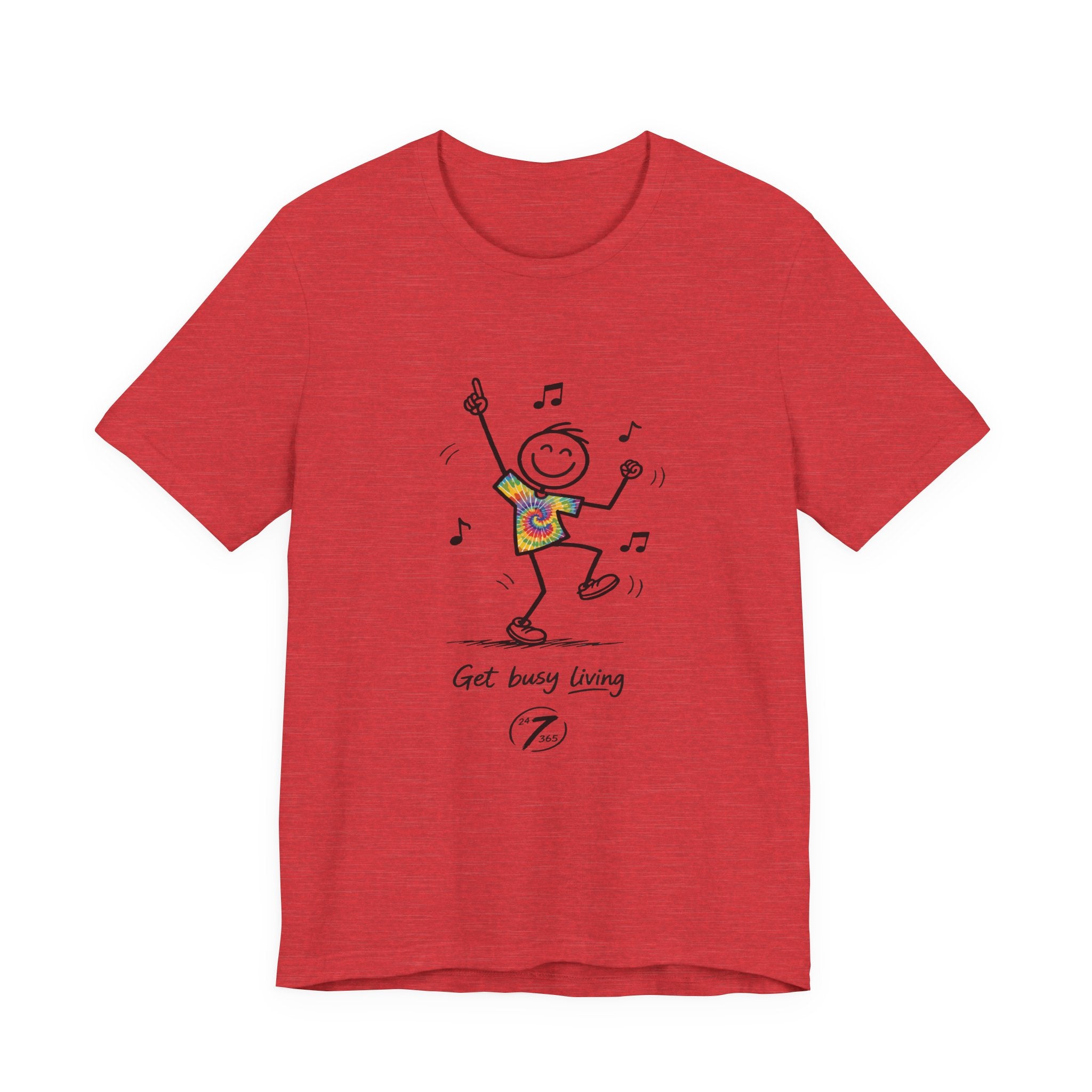 Get Busy Living, Inspirational Graphic T-Shirt, Ethos365