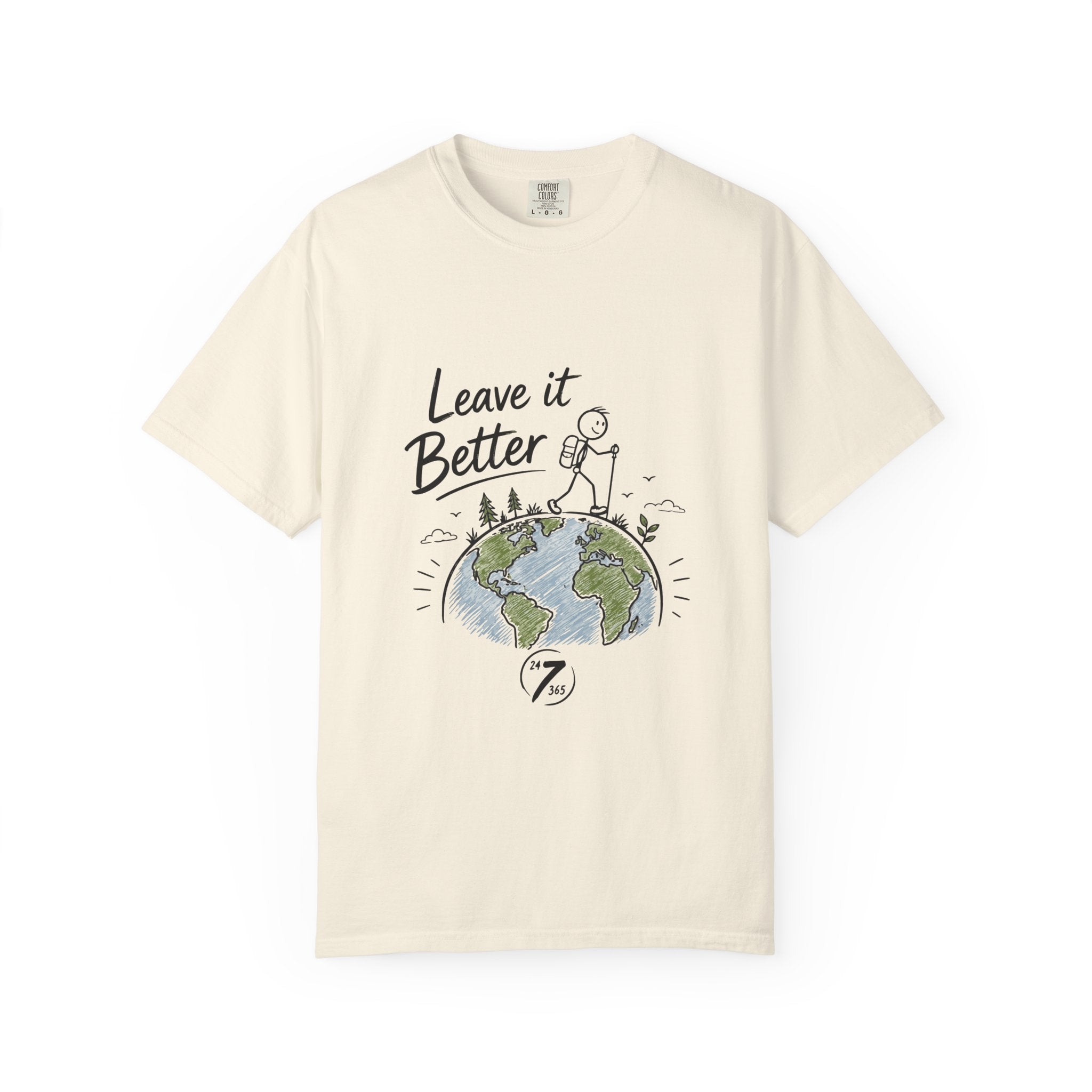 Leave It Better Earth Tee, Inspirational Graphic T-Shirt, Ethos365