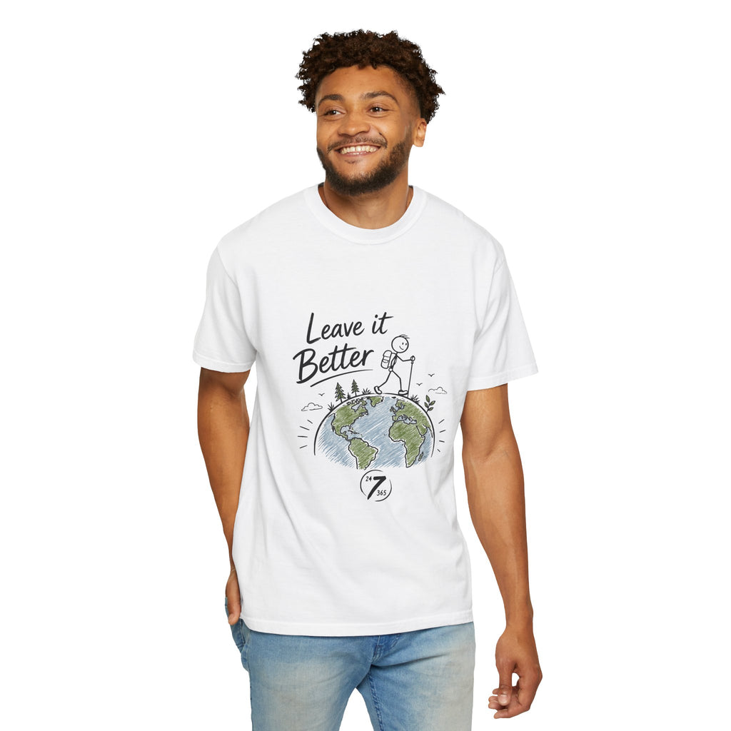 Leave It Better Earth Tee, Inspirational Graphic T-Shirt, Ethos365