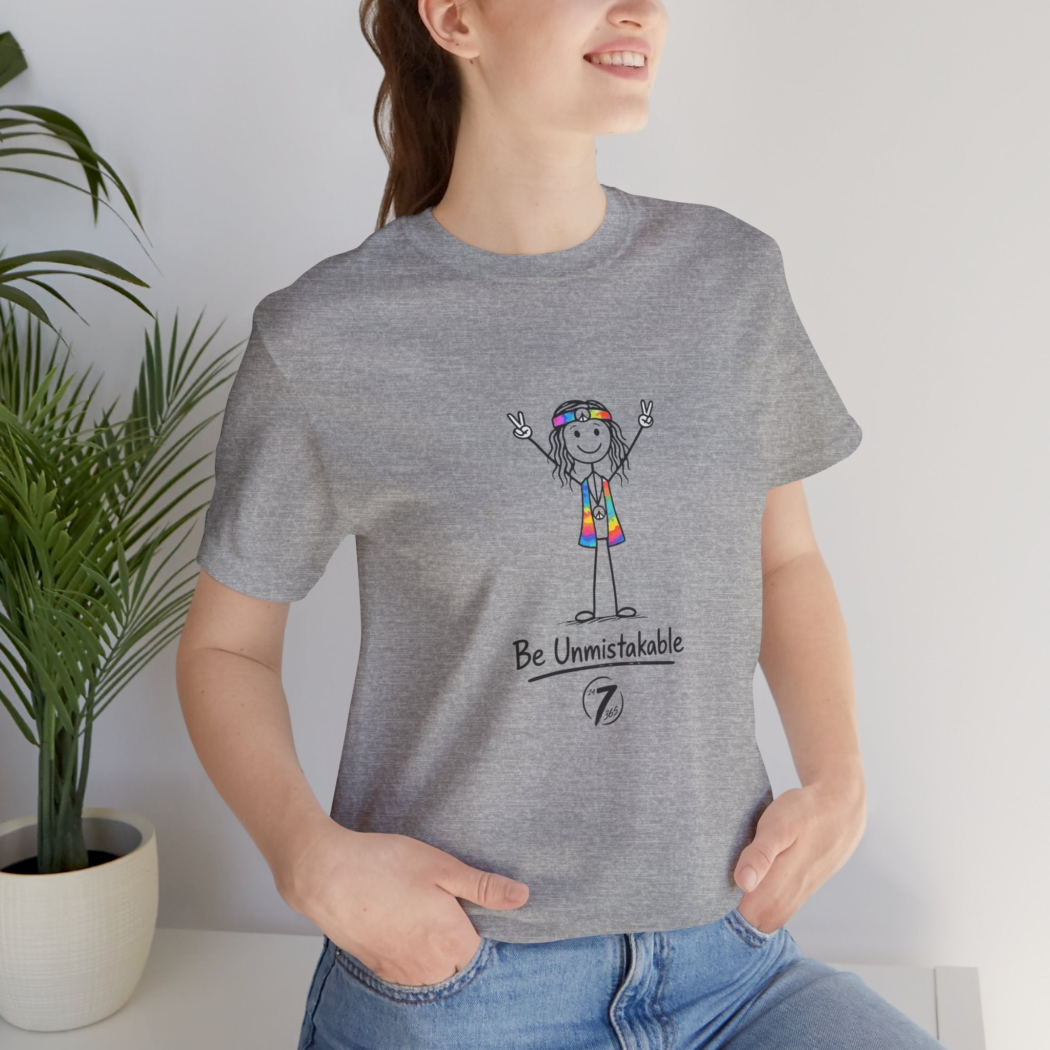 Be Unmistakable T-Shirt, Inspirational Graphic Tee, Ethos365