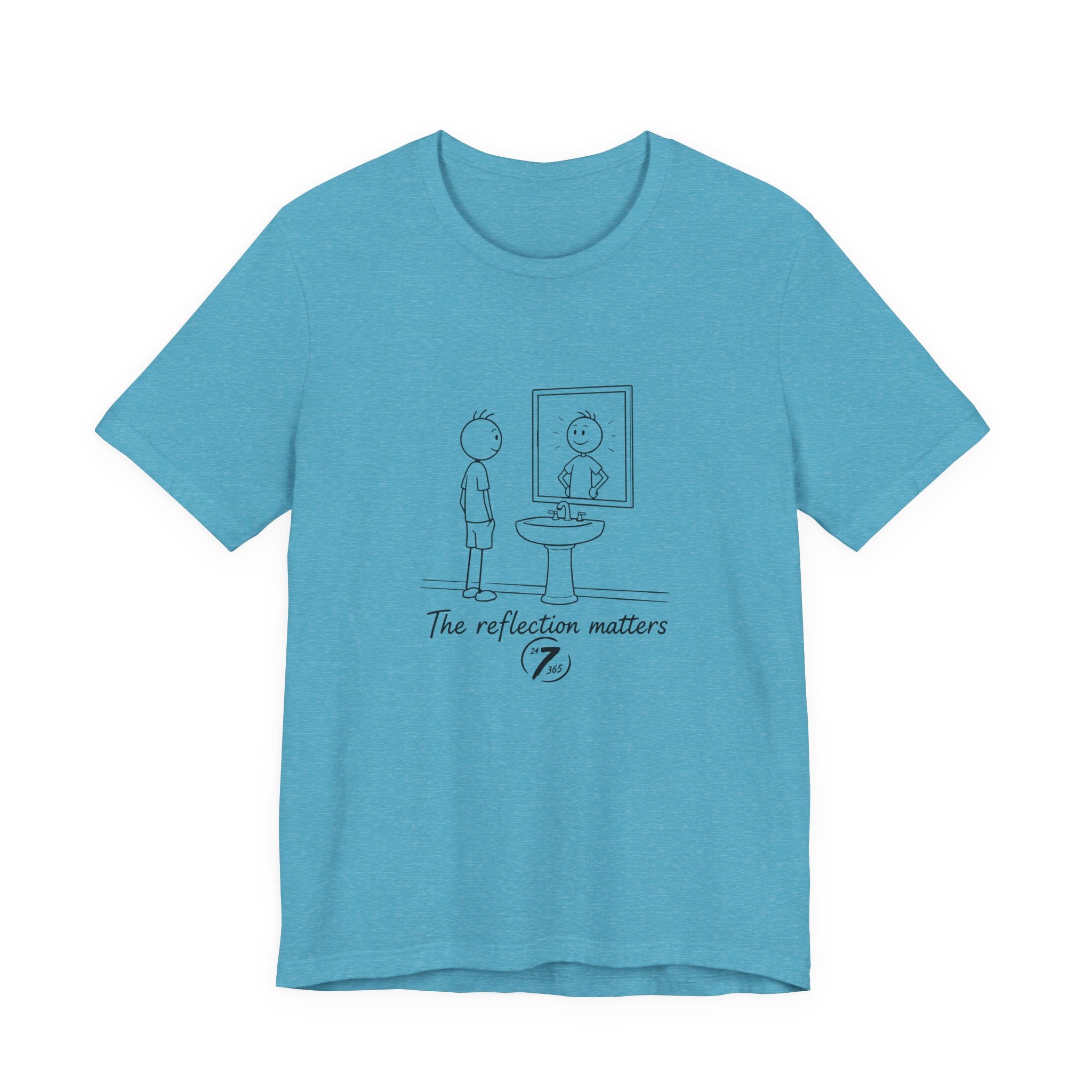 T-Shirt — 'The Reflection Matters' Minimalist Tee, Inspirational T-Shirt, Ethos365