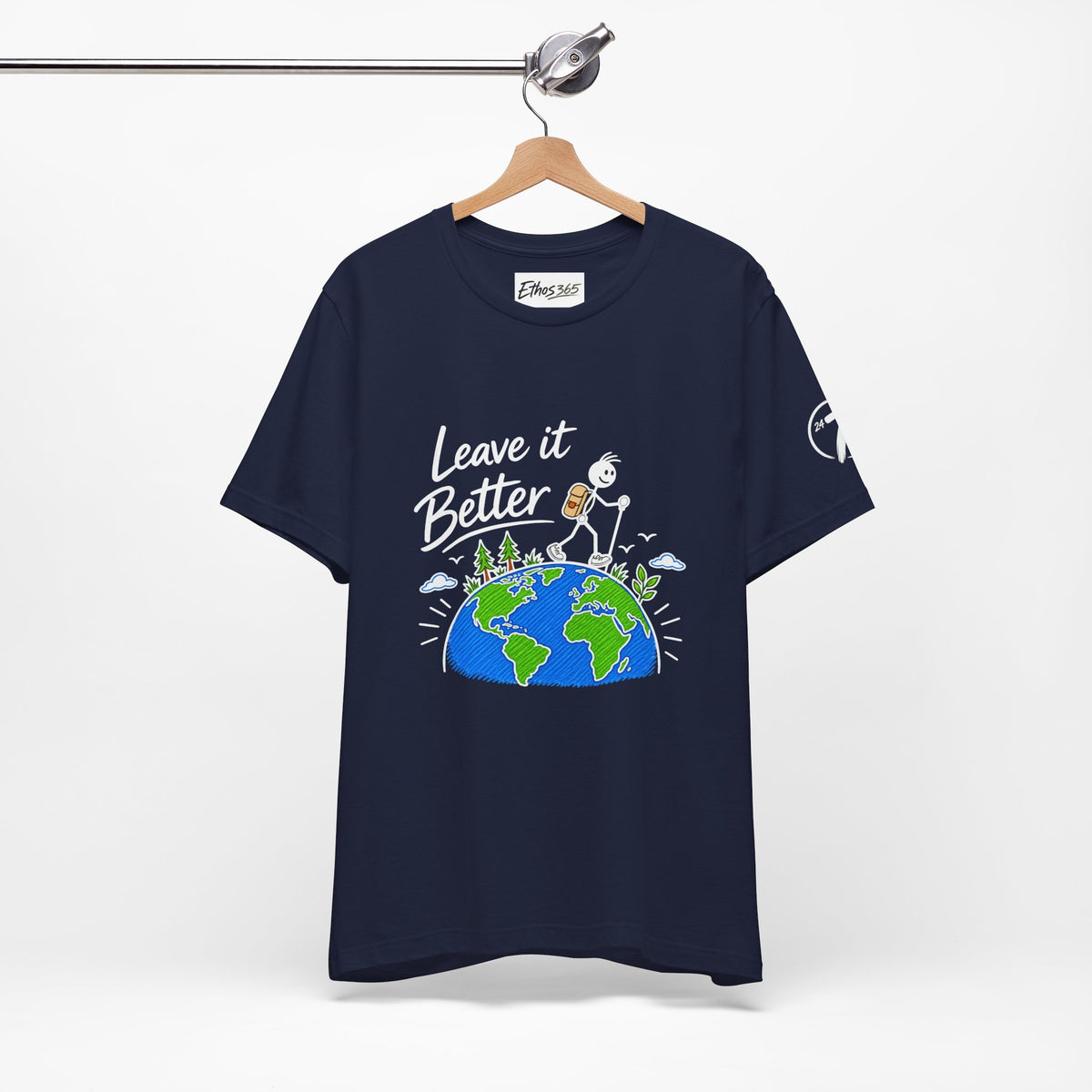 Leave It Better Earth Tee, Inspirational Graphic T-Shirt, Ethos365
