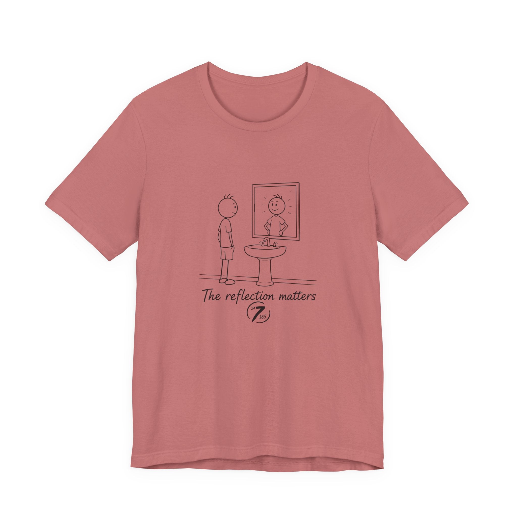 T-Shirt — 'The Reflection Matters' Minimalist Tee, Inspirational T-Shirt, Ethos365