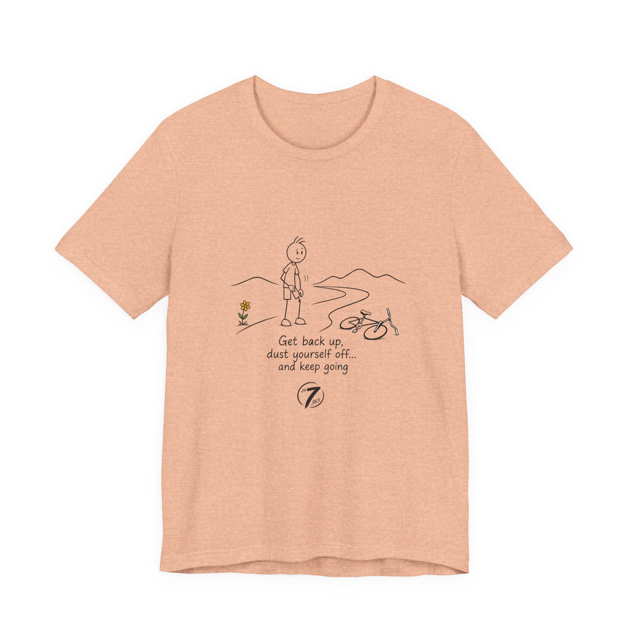 Get Back Up | Inspirational Resilience T-Shirt | Ethos365