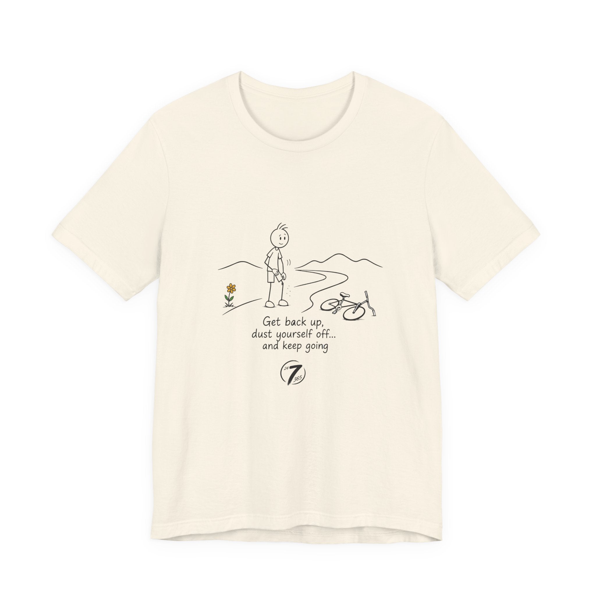 Get Back Up | Inspirational Resilience T-Shirt | Ethos365