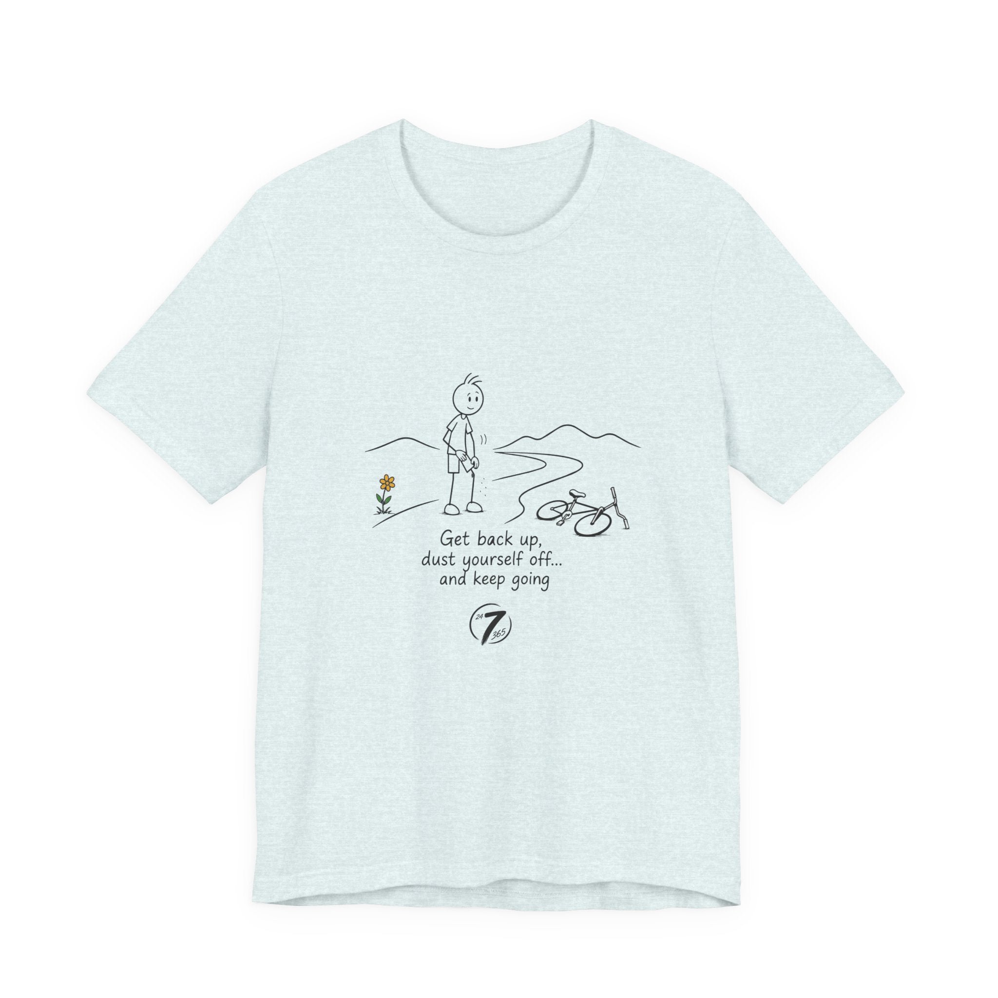 Get Back Up | Inspirational Resilience T-Shirt | Ethos365