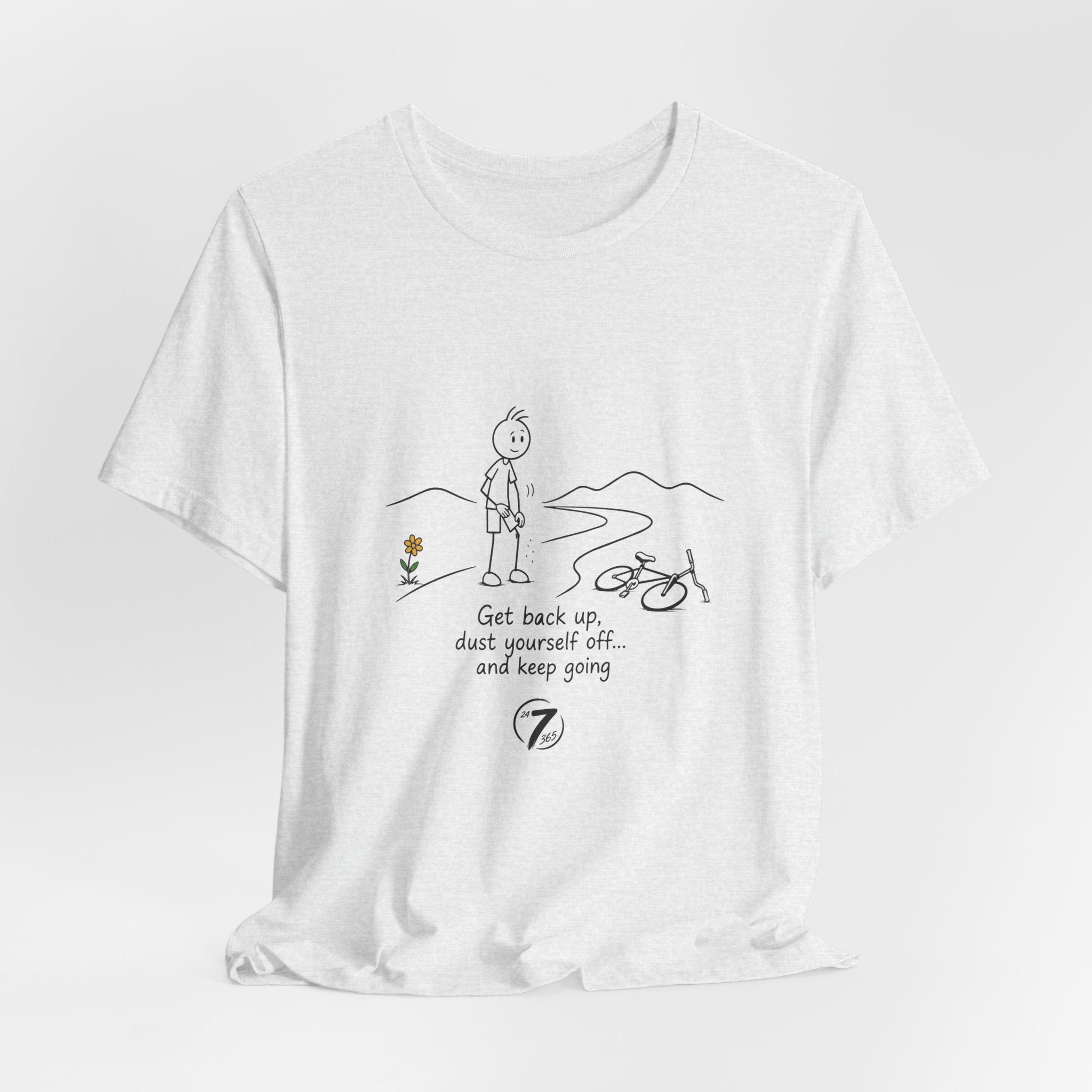 Get Back Up | Inspirational Resilience T-Shirt | Ethos365