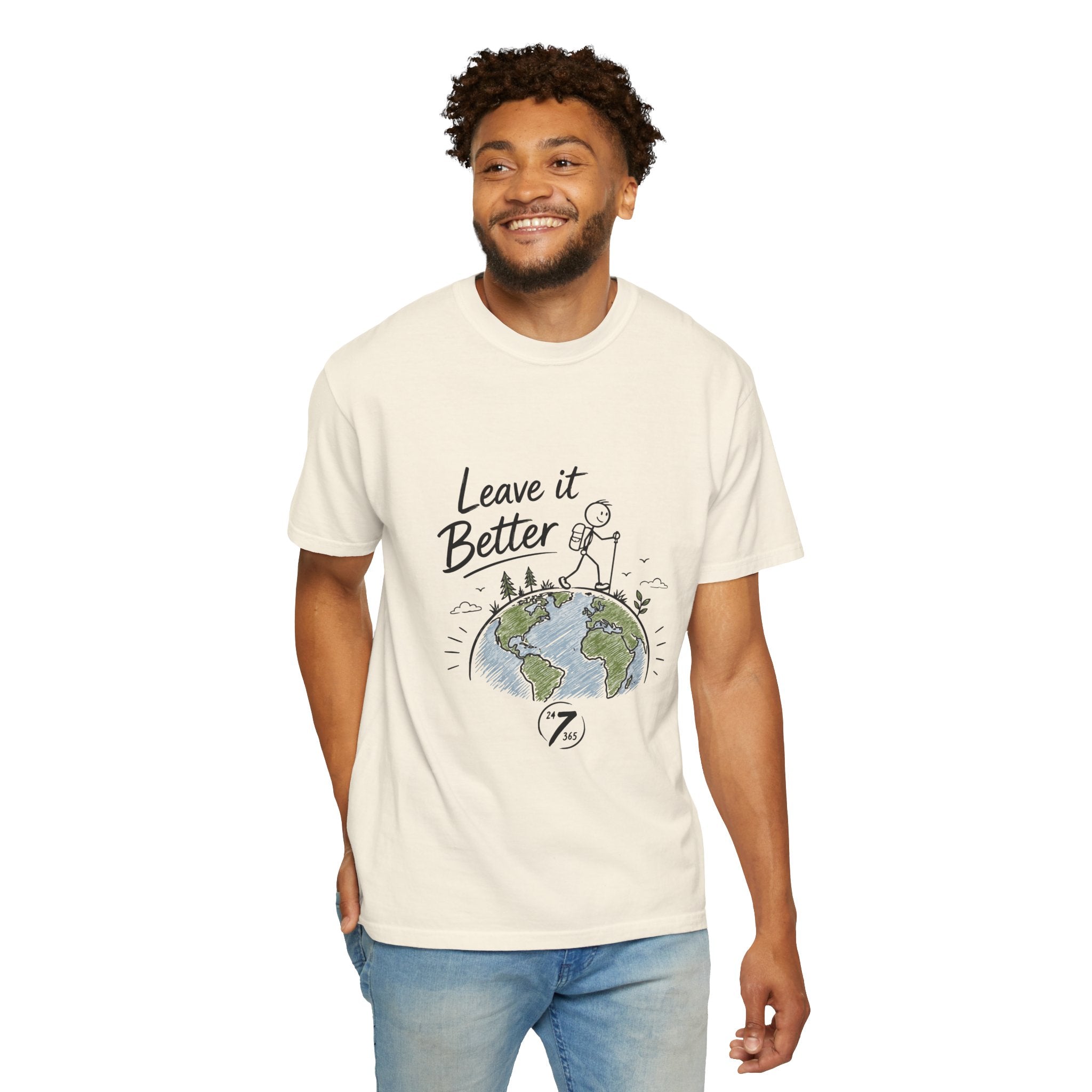 Leave It Better Earth Tee, Inspirational Graphic T-Shirt, Ethos365