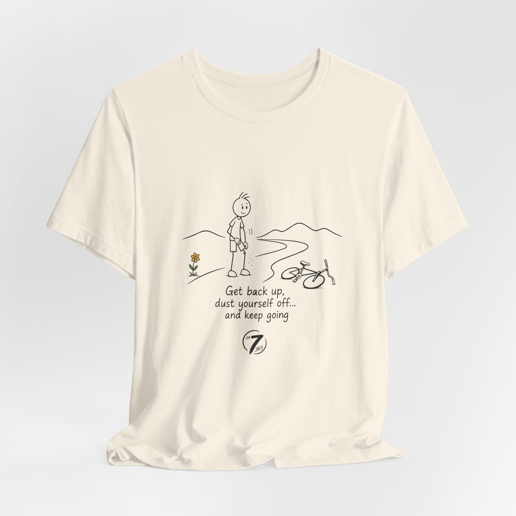 Get Back Up | Inspirational Resilience T-Shirt | Ethos365