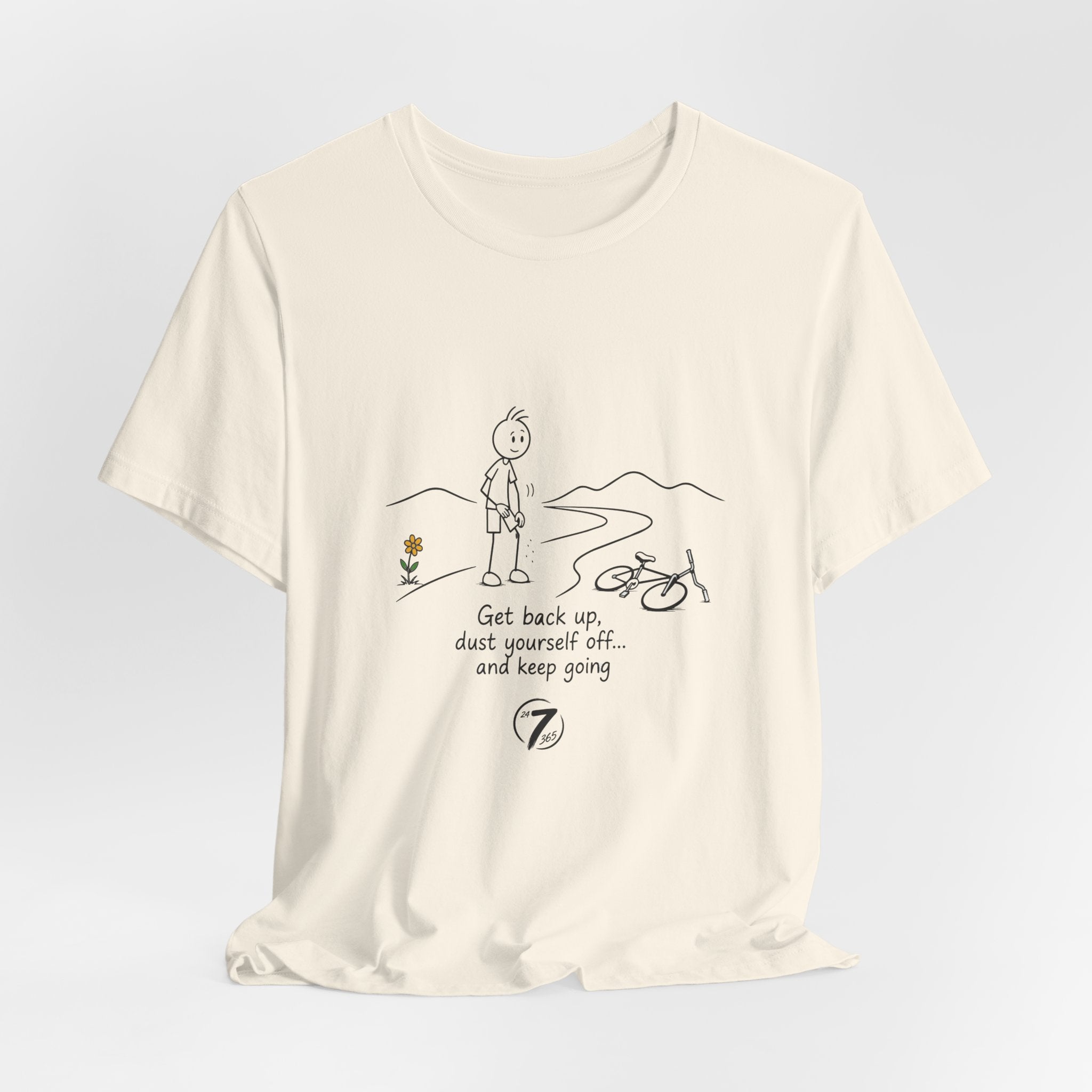 Get Back Up | Inspirational Resilience T-Shirt | Ethos365
