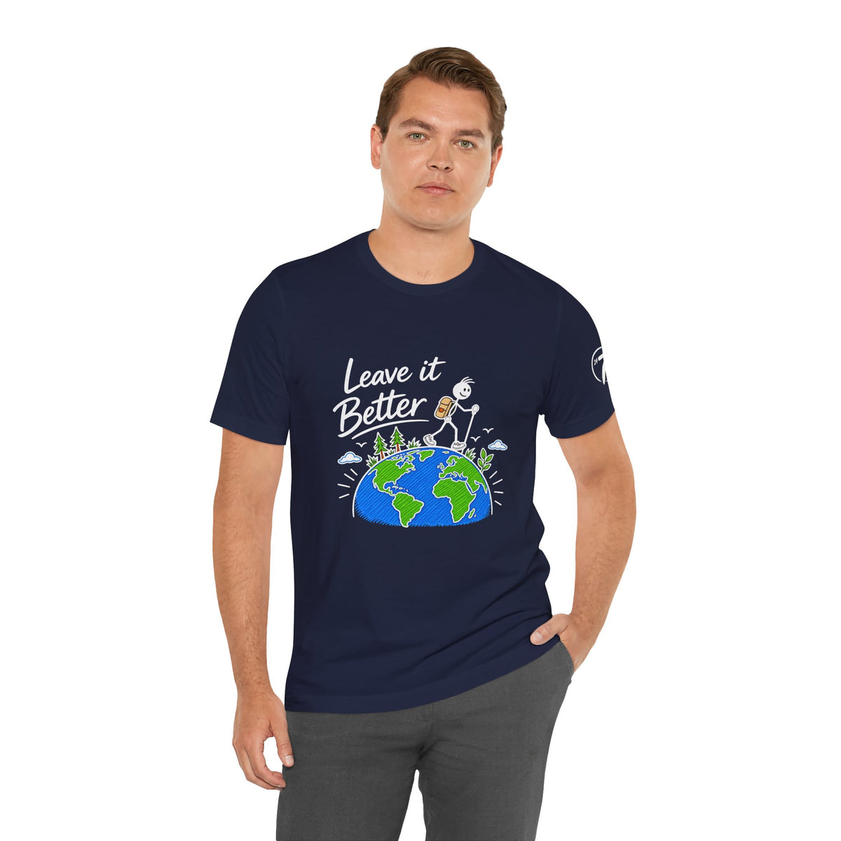 Leave It Better Earth Tee, Inspirational Graphic T-Shirt, Ethos365