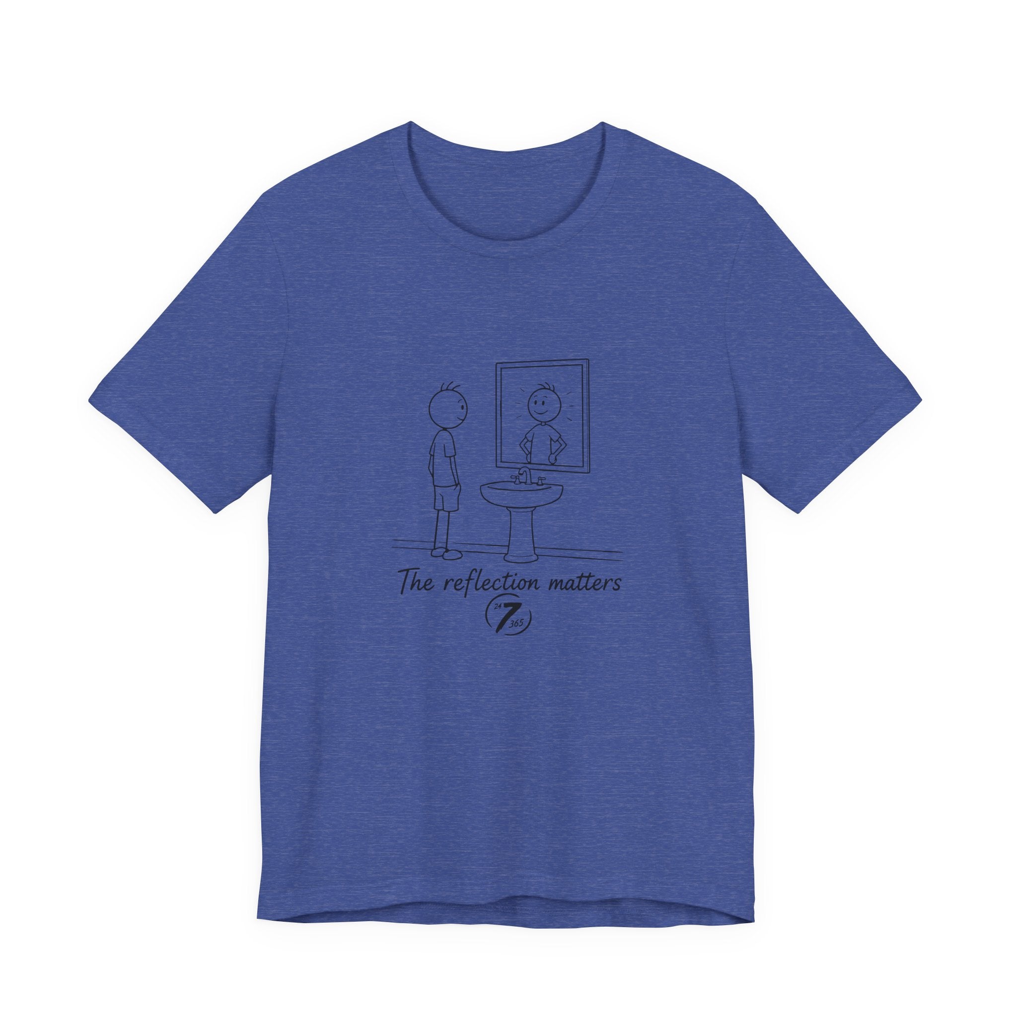 T-Shirt — 'The Reflection Matters' Minimalist Tee, Inspirational T-Shirt, Ethos365
