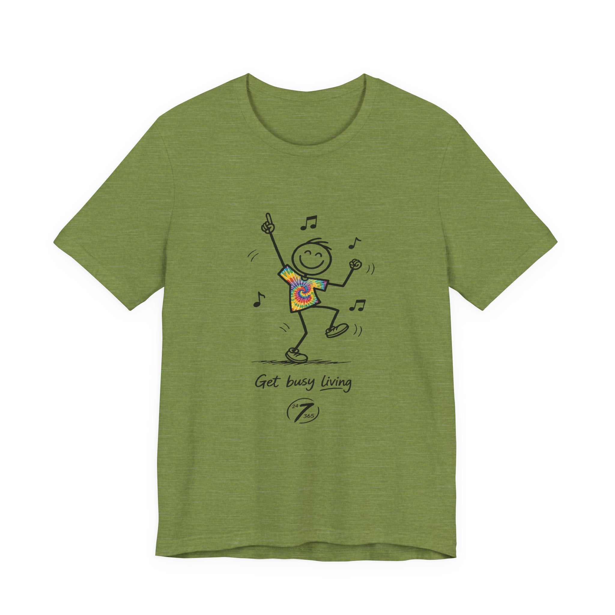 Get Busy Living, Inspirational Graphic T-Shirt, Ethos365