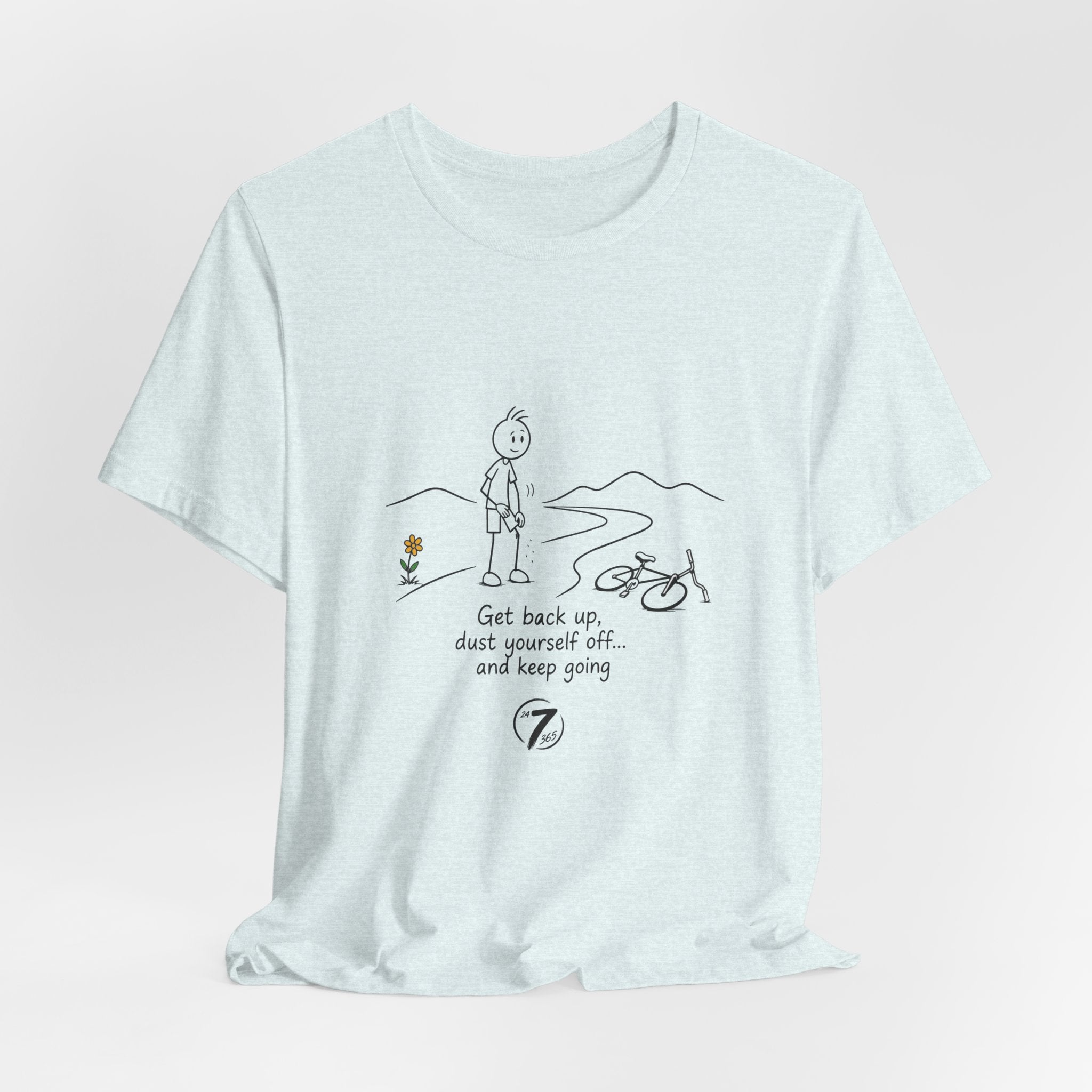 Get Back Up | Inspirational Resilience T-Shirt | Ethos365